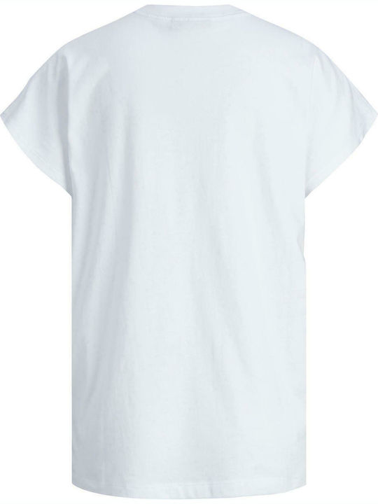 Jack & Jones Astrid Damen Sportlich T-shirt Bright White