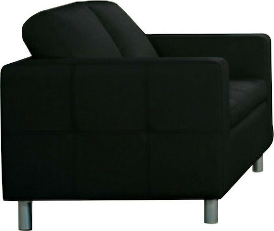 Alamo Двуместен Диван Изкуствена кожа Черен 145x85x82см.