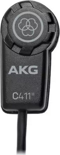 AKG C411 PP Kondensator (Kleine Membran) Mikrofon XLR Stoßmontiert für Studio