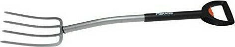 Fiskars SmartFit Telescopic Garden Fork Πηρούνα Κήπου με Κοντάρι 4 Δοντιών 1000630