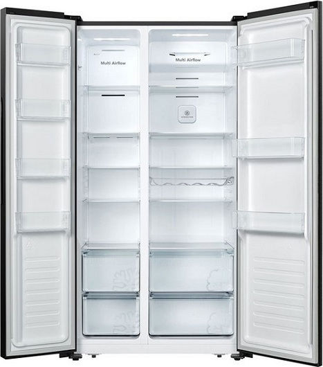 Hisense Ψυγείο Ντουλάπα 519lt Total NoFrost Υ178.6xΠ91xΒ64.3εκ. Μαύρο RS677N4BFE
