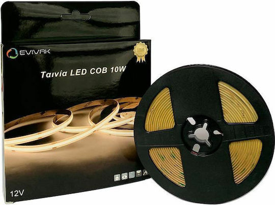 Evivak Bandă LED 12V Alb Rece Lumină 5m