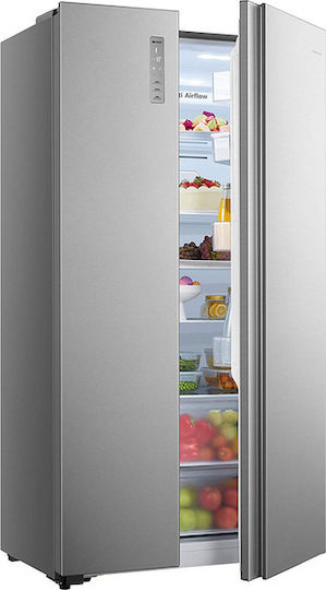 Hisense Side-by-Side Kühlschrank 519Es Total NoFrost H178.6xB91xT64.3cm. Inox RS677N4BIE