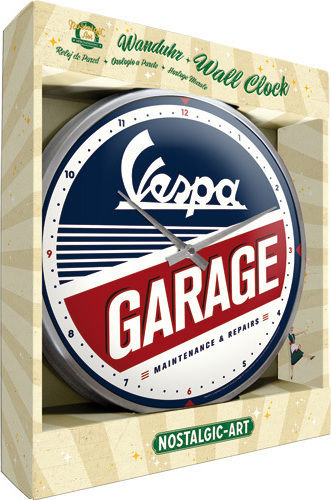 Nostalgic Art Garage Wall Clock Metallic Multicolour Ø31cm