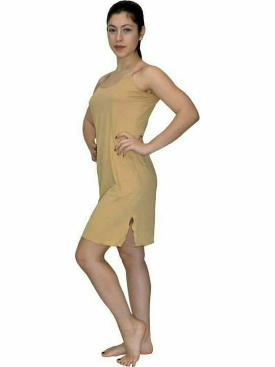 Elite Form Summer Women's Nightdress Beige