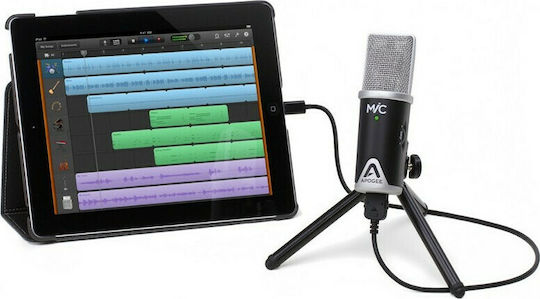 Apogee MiC 96k USB Microfon Condensator Desktop, Montat pe Amortizor pentru Vocale în Culoarea Gray