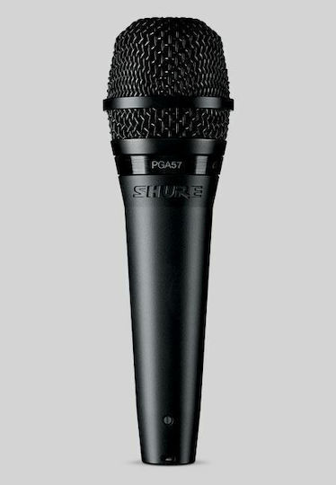 Shure PGA57 Δυναμικό Микрофон XLR Ръчно изработено за Студио в Черен Цвят