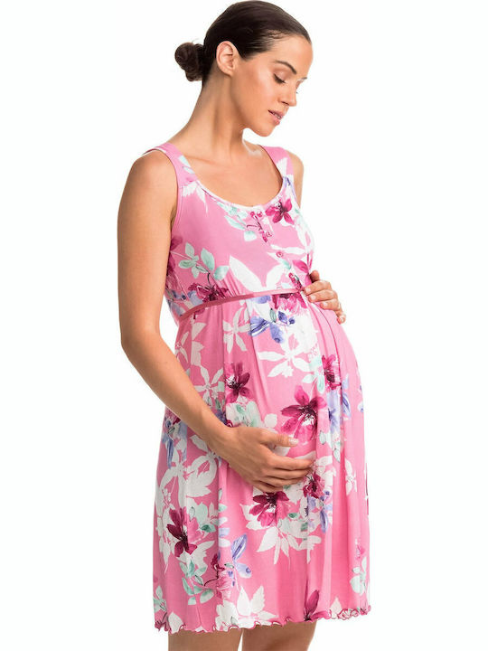 Vamp Nightgown Maternity & Nursing Fuchsia