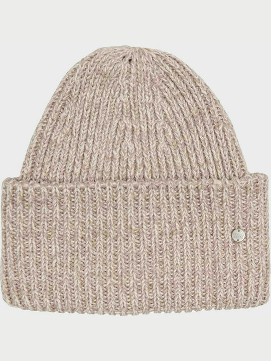 Beanie Feminin Căciulă cu Tricotaj Rib Beige/Humus