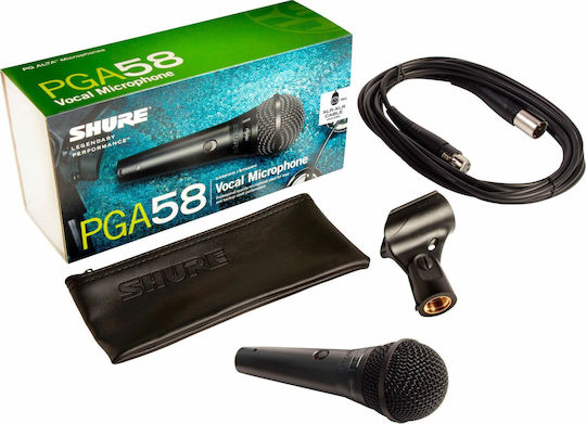 Shure PGA58 Δυναμικό Microphone XLR Handmade for Vocals