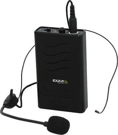 Ibiza Sound VHF4 Set Drahtlos Δυναμικό Mikrofon Hand, Kopf, Gürtel für Gesang