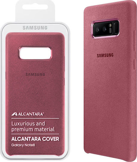 Samsung Alcantara Cover Umschlag Rückseite Kunststoff Rosa (Galaxy Note 8)