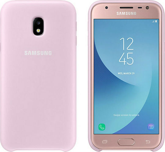 Samsung Umschlag Rückseite Kunststoff Rosa (Galaxy J3 2017)