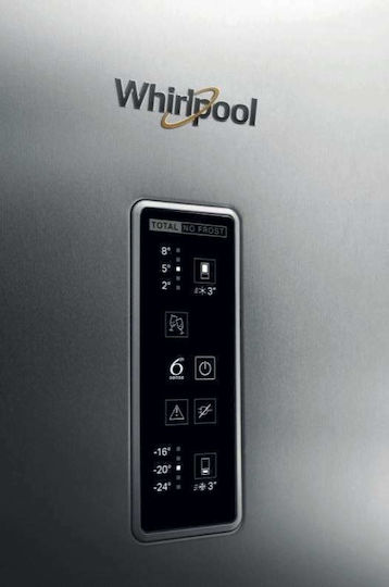 Whirlpool Ψυγειοκαταψύκτης 462lt NoFrost Υ195.5xΠ70xΒ75.5εκ. Inox WB70E 972 X