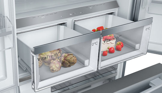Bosch Side-by-Side Kühlschrank 573Es Total NoFrost H183xB90.5xT70.6cm. Inox KFF96PIEP