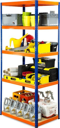 Kovona Futur Plus Dexion Shelf Galvanized 100x50x180cm With 5 Shelves Total Load Capacity 2000kg