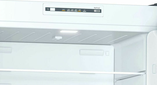 Pitsos Double Door Refrigerator 453lt Total NoFrost H186xW70xD74.5cm Inox PKNT55NLFB
