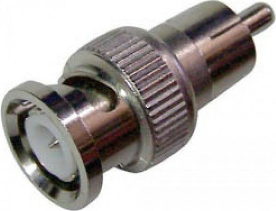 JKG Converter BNC male to RCA male Silver 1pcs