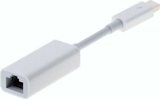 Apple Convertor Thunderbolt masculin în RJ-45 feminin Alb (MD463ZM/A)