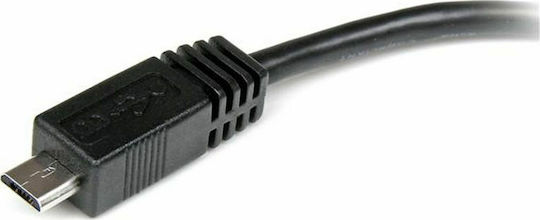 StarTech Конвертор micro USB мъжки към мини USB женски Черен 1бр UUSBMUSBMF6
