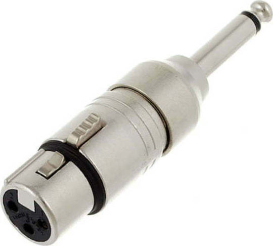Neutrik NA2FP Converter 6.3mm male to XLR female Silver 1pcs