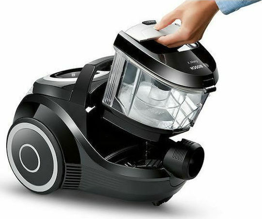Bosch 1001022603 Ηλεκτρική Σκούπα 550W με Κάδο 1.4lt Μαύρη
