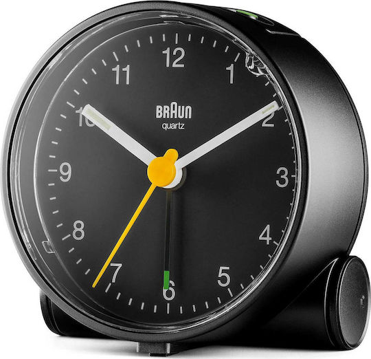 Braun Bc01bw Επιτραπέζιο Ρολόι με Ξυπνητήρι Μαύρο 67005