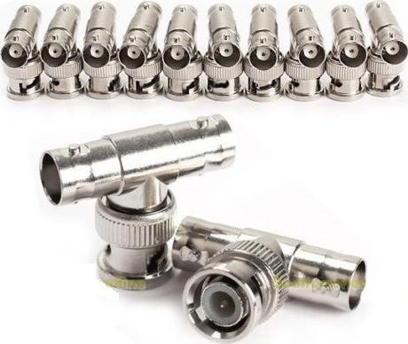 Ultimax Converter BNC male to BNC 2x female Silver 1pcs