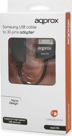 Samsung Μετατροπέας Samsung 30-pin male σε USB-A female 1τμχ APPC06