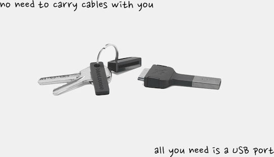 Bluelounge Kii Lightning iPhone 5/5s Конвертор Lightning мъжки към USB-A мъжки Черен 1бр