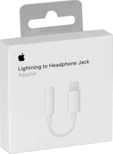 Apple Converter Lightning male to 3.5mm female White 1pcs MMX62AM/A