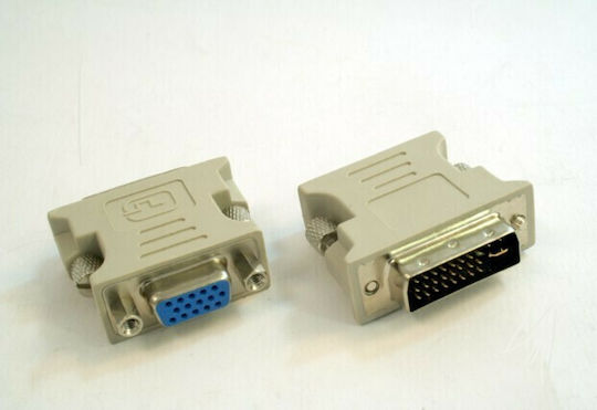 Cablexpert Μετατροπέας DVI-A male σε VGA female Λευκό 1τμχ A-DVI-VGA