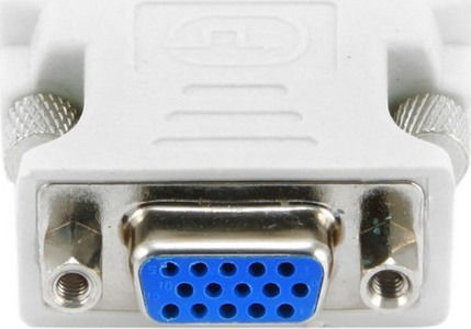 Cablexpert Μετατροπέας DVI-A male σε VGA female Λευκό 1τμχ A-DVI-VGA