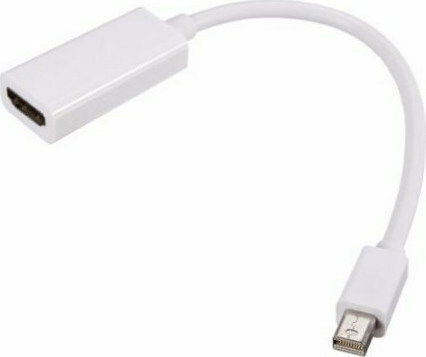Mini-DisplayPort Männlich Zu HDMI Weiblich Weiß 1 Stück 2519