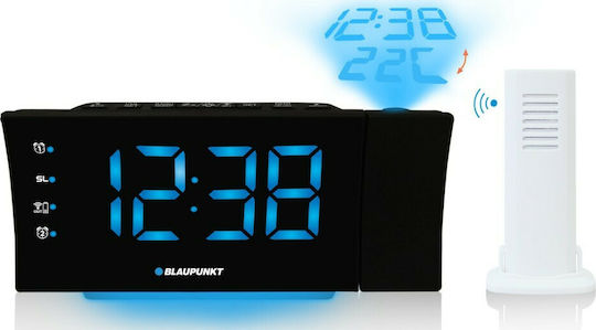 Blaupunkt Επιτραπέζιο Ψηφιακό Ρολόι LED με Ξυπνητήρι & Ραδιόφωνο Μαύρο CRP81USB