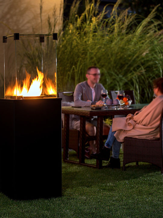 Kratki Τζάκι Εξωτερικού Χώρου Μεταλλικό Μαύρο
