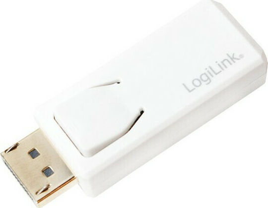 LogiLink Converter DisplayPort male to HDMI female White 1pcs CV0100