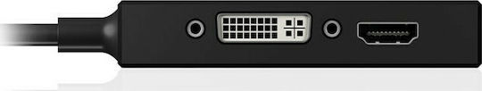 Icy Box IB-AC1032 Μετατροπέας mini DisplayPort male σε HDMI / VGA / DVI-D female