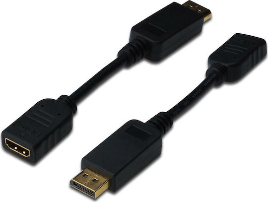 Digitus DisplayPort Male To HDMI Female Converter 1 Piece AK-340400-001-S