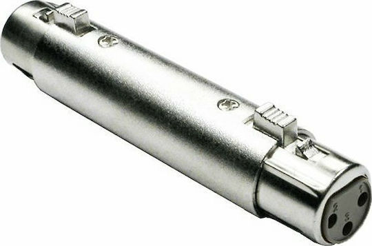 Convertor XLR feminin în XLR feminin Argintiu 1buc