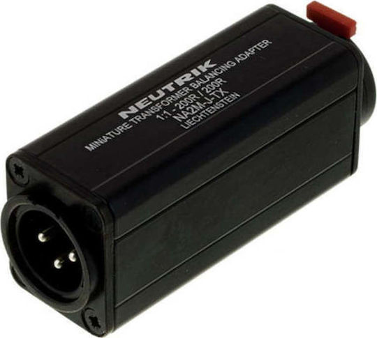 Neutrik Μετατροπέας XLR male σε 6.3mm female 1τμχ NA2M-J-TX