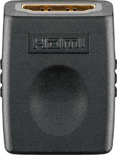 Goobay Конвертор HDMI женски към HDMI женски Черен 1бр 60729