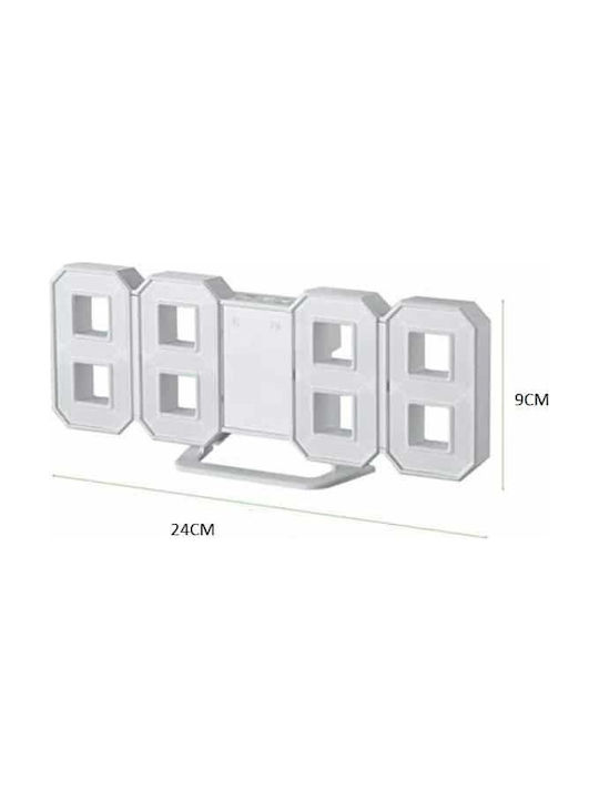 Tabletop Digital Clock with Alarm CTK-LEDCKL-DS-6609