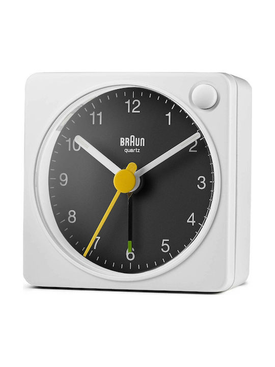 Braun BC02XWB Επιτραπέζιο Ρολόι με Ξυπνητήρι Λευκό