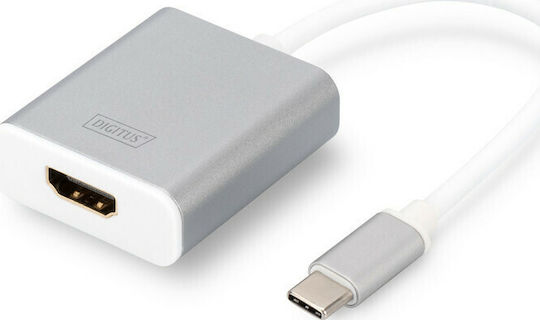 Digitus Converter USB-C male to HDMI female White 1pcs DA-70836