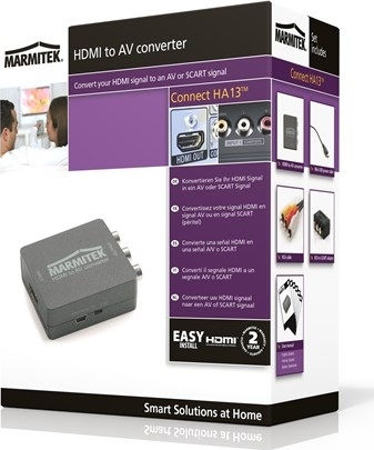 Marmitek Connect HA13 Μετατροπέας HDMI female σε RCA female Ασημί 1τμχ