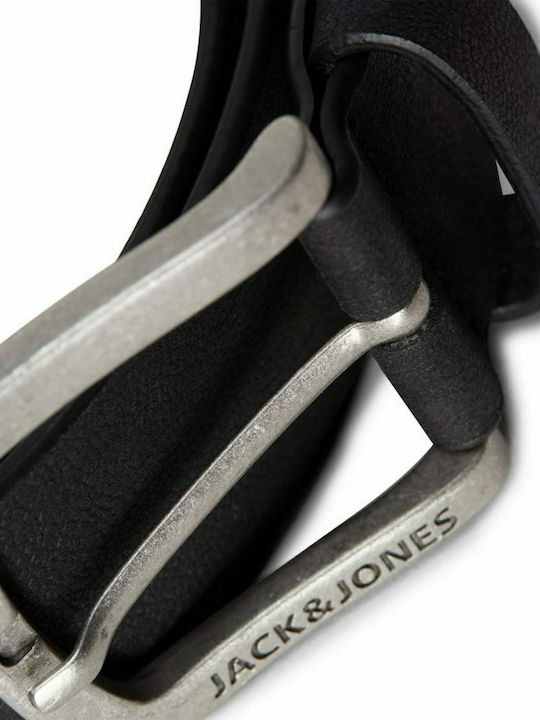 Men's Belt from Artificial Leather Black
