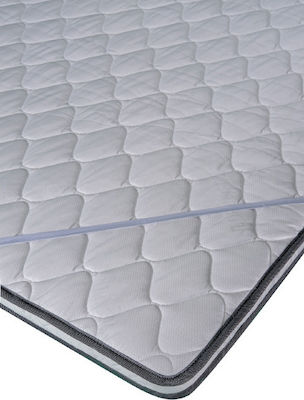 AttikaStrom Double Foam Mattress Topper Foam with Elastic Straps 150x200x5cm