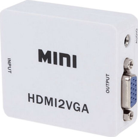 Anga Μετατροπέας HDMI female σε VGA female Λευκό 1τμχ 371-082