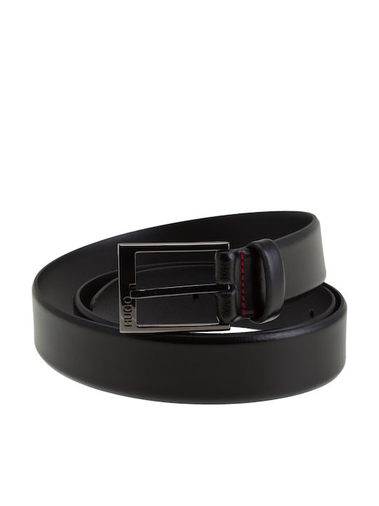 Garney Men's Belt Leather Black